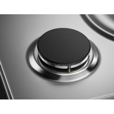 Electrolux Варильна поверхня газова, 30см, чавун, доміно, нерж