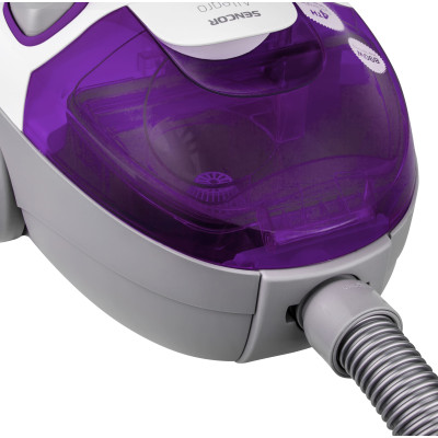 Sencor Пилосос контейнерний Allegro, 890Вт, конт пилок -1.5л, НЕРА, фіолетово-сірий