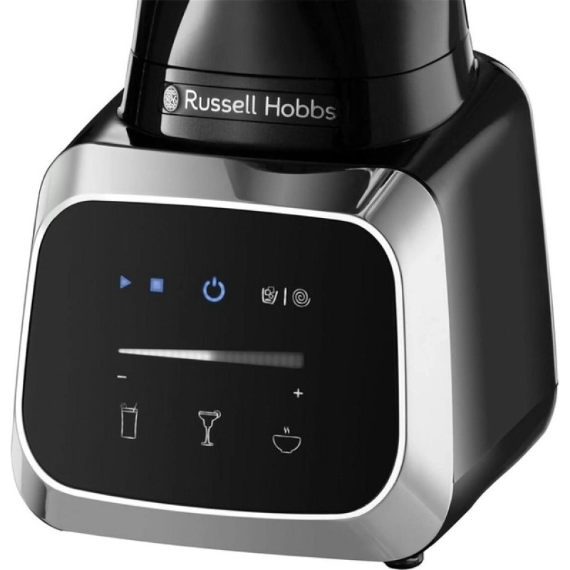 Russell Hobbs Блендер стаціонарний Sensigence , 1000Вт, чаша-1500мл, скло, сенс. управл., чорно-сірий