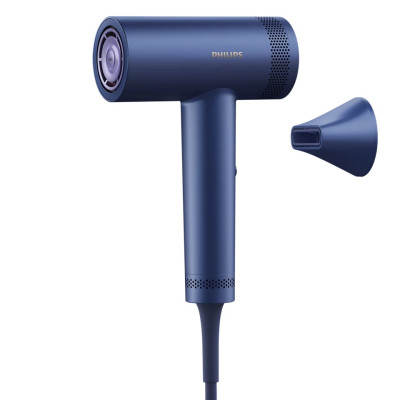 Philips Фен 8000 Series, 1400Вт, 3 режими, іонізація, хол. обдув, турборежим, аквамарин