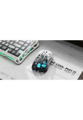 GravaStar Миша Mercury M1 Pro, BT/WL/USB-A, RGB, чорно-білий