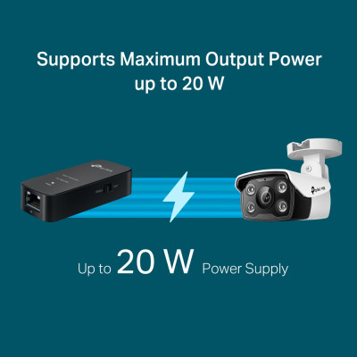 TP-Link Сплітер PoE POE10E 1xFE, 1xFE PoE PD, 20W