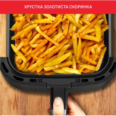 Moulinex Мультипіч EasyFry&Grill Digital, 1550Вт, чаша-4.2л, сенс. керув., пластик, сірий