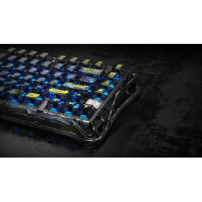 GravaStar Клавіатура механічна Mercury K1 Lite 80keys, GravaStar x BSUN Grey, BT/WL/USB, чорний