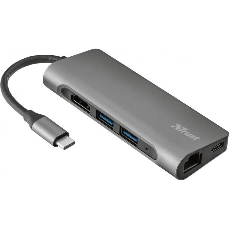 Trust USB-хаб DALYX 7-IN-1 USB-C ALUMINIUM