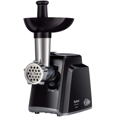 Tefal М'ясорубка Classic, 1400Вт, продук.-1.7кг/хв, 2 решітки + для ковбас., пластик, чорний
