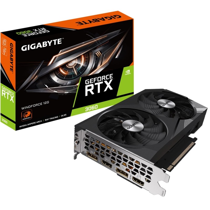 Gigabyte Відеокарта GeForce RTX 3060 12GB GDDR6 WINDFORCE