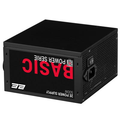 2E Блок живлення Basic Power (500W), 80%, 120мм, 1xMB 24pin(20+4), 1xCPU 8pin(4+4), 3xMolex, 4xSATA, 2xPCIe 8pin(6+2) 2E Блок живлення Basic Power (500W), 80%, 120мм, 1xMB 24pin(20+4), 1xCPU 8pin(4+4), 3xMolex, 4xSATA, 2xPCIe 8pin(6+2)