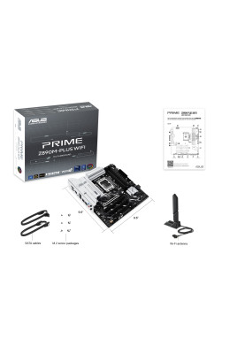 ASUS Материнська плата PRIME Z890M-PLUS WIFI s1851 Z890 4xDDR5 M.2 HDMI DP Wi-Fi mATX