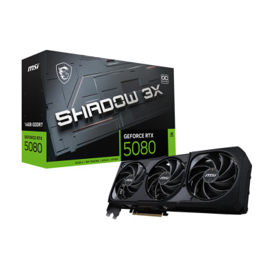 MSI Відеокарта GeForce RTX 5080 16GB GDDR7 SHADOW 3X OC