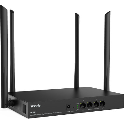 Tenda Маршрутизатор W18E Hotspot AC1200 4xGE (1xGE WAN, 2xGE LAN/WAN, 1xGE LAN)