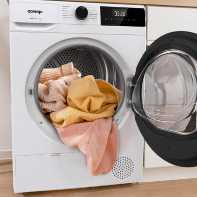 Gorenje Сушильна машина Gorenje тепловий насос, 7кг, A+, 51см, дисплей, 15 програм, білий Gorenje Сушильна машина Gorenje тепловий насос, 7кг, A+, 51см, дисплей, 15 програм, білий