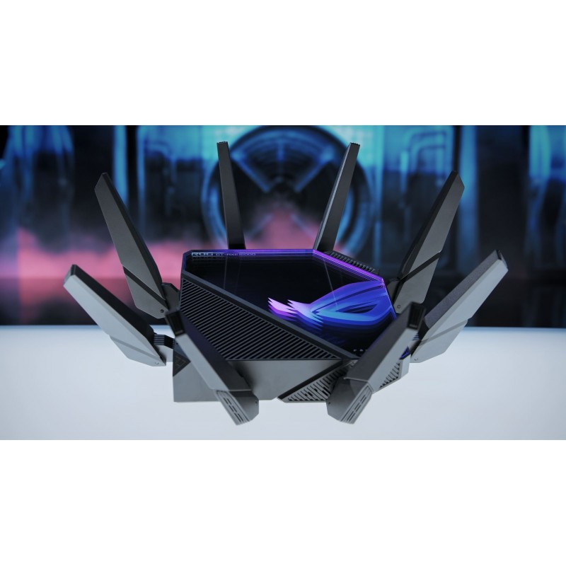 ASUS Маршрутизатор GT-AXE16000 Wi-Fi 6E 4xGE LAN 1x2.5GE WAN 2x10GE LAN/WAN 1xUSB3.2 1xUSB2.0 MU-MIMO OFDMA MESH gaming