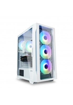 Zalman Корпус I3 Neo TG, без БЖ, 1xUSB3.0, 2xUSB2.0, 4x120mm RGB fans, TG Side/Front Panel, ATX, білий