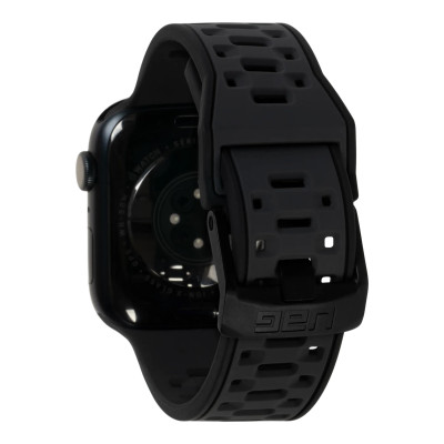 UAG Ремінець для Apple Watch Ultra 49/45/44/42mm Civilian Silicone, Graphite/Black