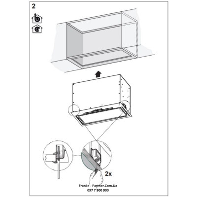 Franke Витяжка вбудовувана Box Flush EVO чорний