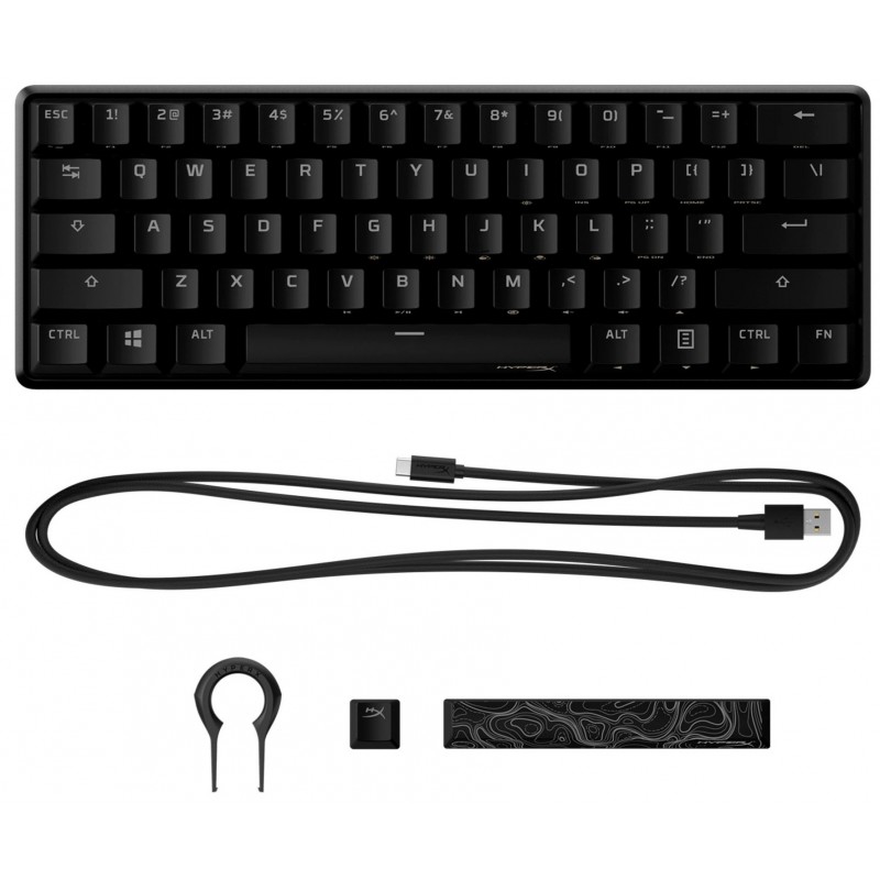 HyperX Клавіатура Alloy Origin 60 Red USB RGB ENG/RU Black