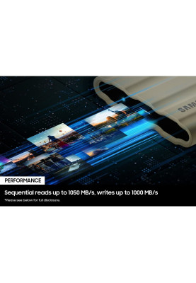 Samsung Портативний SSD 1TB USB 3.2 Gen 2 Type-C T7 Shield
