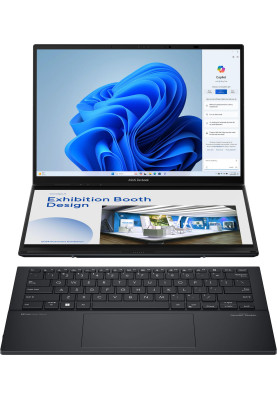 ASUS Ноутбук Zenbook DUO UX8406CA-QL214X 14" FHD OLED, Intel Ultra 7 255H, 32GB, F2TB, UMA, Win11P, Сірий