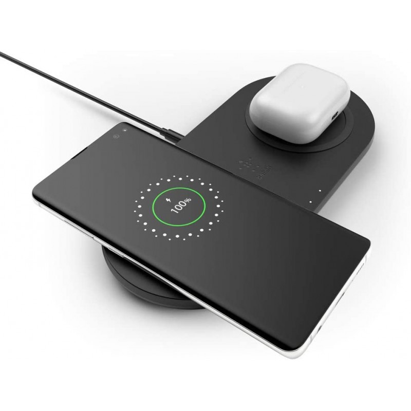 Belkin Dual Pad Wireless Charging Qi, 2x 10W[Black]