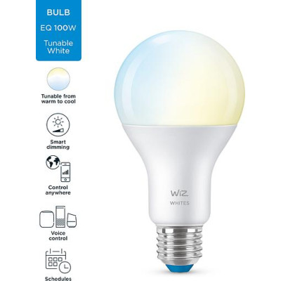 WiZ Лампа розумна E27, 13W, 100W, 1520Lm, A67, 2700-6500K, Wi-Fi