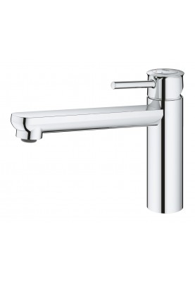 Grohe Змішувач для кухні BauClassic, довж.виливу - 222мм, поворотний, 1важіль, хром