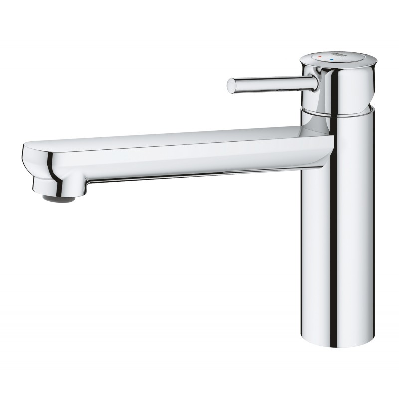 Grohe Змішувач для кухні BauClassic, довж.виливу - 222мм, поворотний, 1важіль, хром