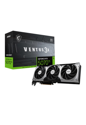 MSI Відеокарта GeForce RTX 5070 Ti 16GB GDDR7 VENTUS 3X OC
