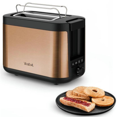 Tefal Тостер Tefal Coppertinto 850Вт, розморожування, метал, бронзовий