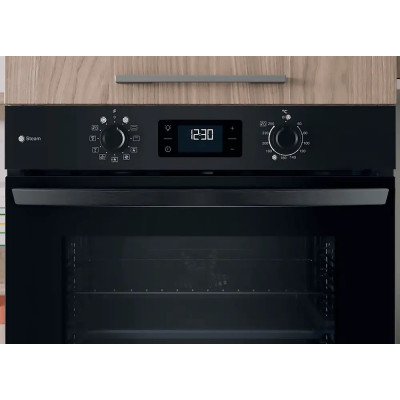 Indesit Духова шафа Indesit електрична, 71л, A+, дисплей, конвекція, чорний Indesit Духова шафа Indesit електрична, 71л, A+, дисплей, конвекція, чорний