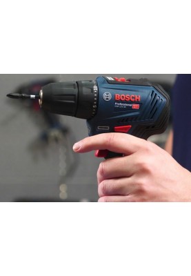 Bosch Шурупокрут-дриль акумуляторний GSR 12V-30, 12В 2x2.0 Аг, 30Нм, 20+1, 420/1600об/хв, безщітковий, 0.78кг