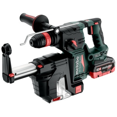 Metabo Перфоратор KH 18 LTX BL 24 Q SET ISA акумуляторний, LiHD, 18В 2*5.5Ач, SDS-plus, 2.2Дж, 3 режими, 0-1280об/хв, пристрій для видалення пилу metaBOX 185 L, 4.1кг