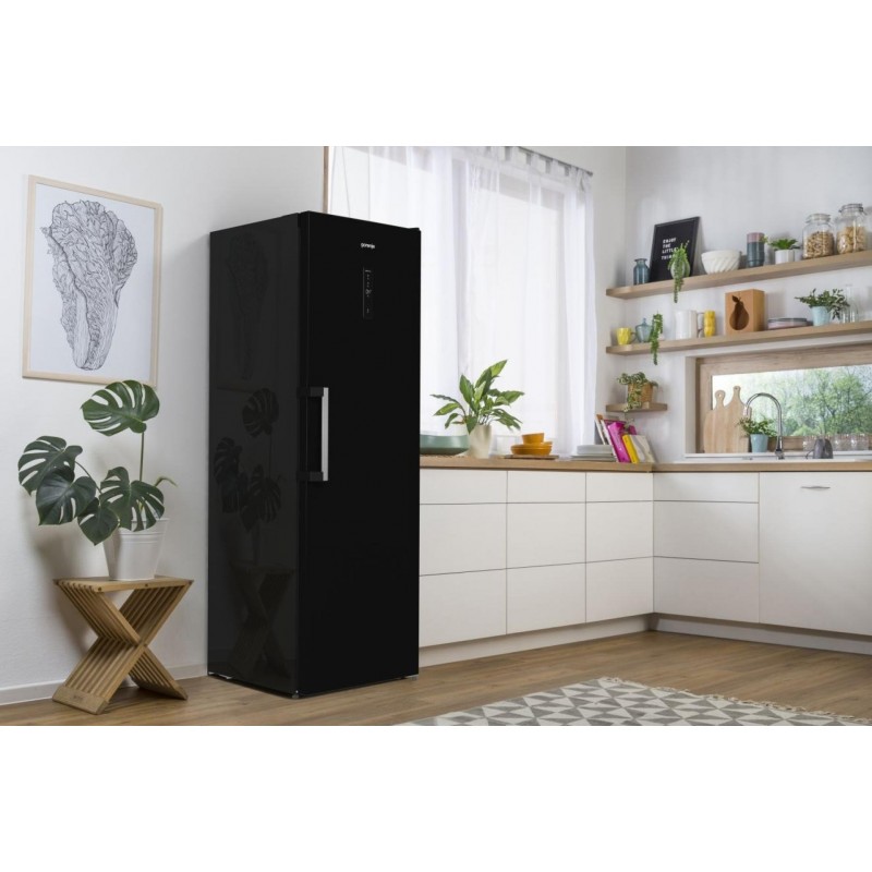 Gorenje Холодильна камера, 185x60х66, 398л, А++, дисплей, зона св-ті, чорний