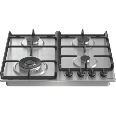 Gorenje Варильна поверхня газова, 60см, чугун, конфорка Wok, нерж