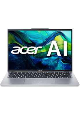 Acer Ноутбук Swift Go 14 SFG14-73 14" 2.8K OLED, Intel U7-155H, 32GB, F1TB, UMA, Win11, сріблястий