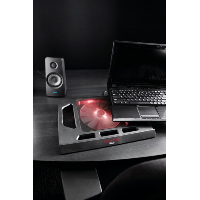 Trust Підставка для ноутбука GXT 220 Kuzo (17.3") RED LED Black