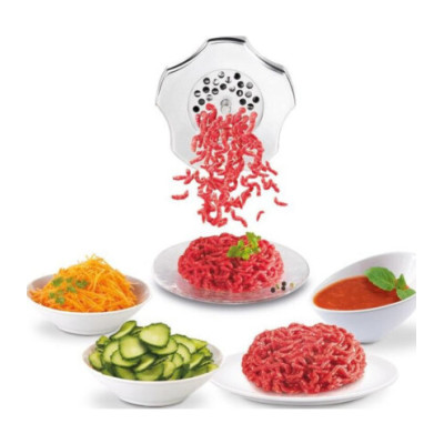Tefal М'ясорубка HVB Plus, 2000Вт, 2.6кг/хв, 3 решітки, насадка для ковбас, кеббе, томатів, 5 терок, пластик/метал, чорний Tefal М'ясорубка HVB Plus, 2000Вт, 2.6кг/хв, 3 решітки, насадка для ковбас, кеббе, томатів, 5 терок, пластик/метал, чорний