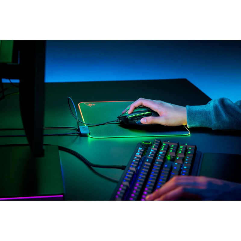 Razer Ігрова поверхня Firefly V2 RGB M Black (355х255х3мм)