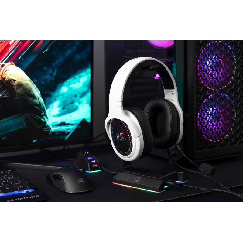 2E Gaming Гарнітура ігрова HG330, 7.1, USB-A, RGB, 2м, білий