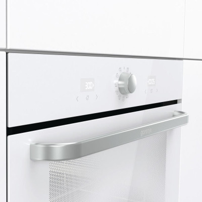 Gorenje Духова шафа електрична, 77л, A, пара, дисплей, макс.темпер.-300, білий