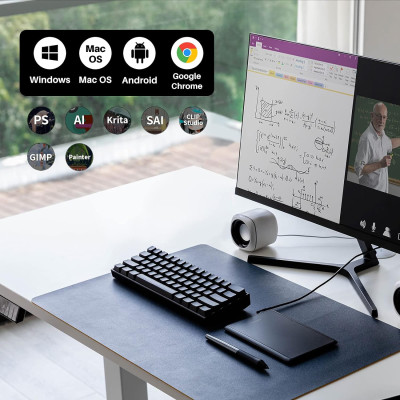 Huion Графічний планшет 4.17"x 2.6" H420X USB-C чорний Huion Графічний планшет 4.17"x 2.6" H420X USB-C чорний