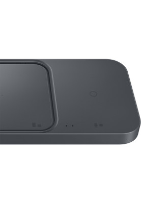 Samsung Зарядне бездротовий пристрій Duo 15Вт з блоком живлення, сірий темний