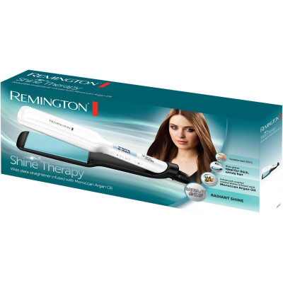 Remington Випрямляч Shine Therapy, темп.режимів-10, 150-230С, дисплей, кераміка, білий Remington Випрямляч Shine Therapy, темп.режимів-10, 150-230С, дисплей, кераміка, білий