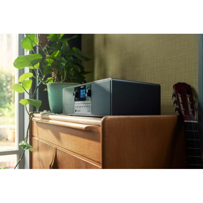 Philips Мікросистема TAM6805 2.0, 50W, Spotify, LCD 2.4", FM/DAB+, MP3-CD, USB, Wireless