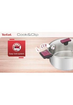 Tefal Набір посуду Cook&Clip, 10 предметів (G723SA74)