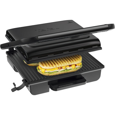 Tefal Гриль прижимний Inicio 2000Вт, темп. режимів-3, розкриття на 180°, метал, чорний