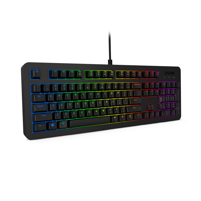 Lenovo Клавіатура мембранна Legion K300 104key, USB-A, EN/UKR, RGB, чорний