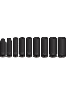 Bosch Набір ударних торцевих головок Professional Deep 9шт 3/8" 63мм