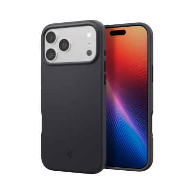 Spigen Чохол Spigen для iPhone 17 Pro, Silicone Fit MagFit, Black Spigen Чохол Spigen для iPhone 17 Pro, Silicone Fit MagFit, Black