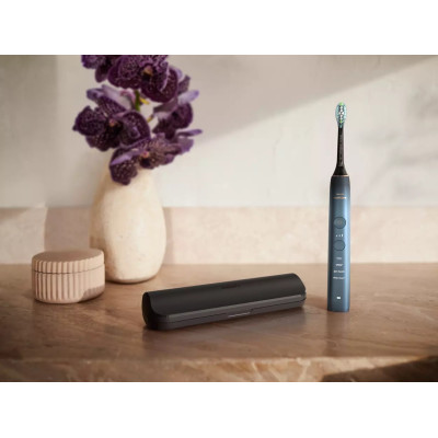 Philips Щітка зубна електр., Sonicare DiamondClean 9000 Series, 62т. колив/хв, насадок-1, футляр, Bluetooth, чорний